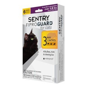 SENTRY Fiproguard for Cats: 6 Month Supply Flea & Tick Prevention