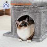 Cozy Cat Tree Tower with Private Condo & Scratching Posts