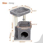 Cozy Cat Tree Tower with Private Condo & Scratching Posts