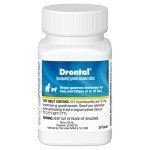 Drontal Dewormer Tablets for Pets, 50 ct