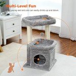 Cozy Cat Tree Tower with Private Condo & Scratching Posts