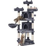 Yaheetech Multi-Level Large Cat Condo - Dark Gray