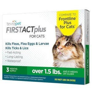 TevraPet FirstAct Plus Flea & Tick Topical for Cats