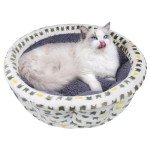 Cozy Round Plush Pet Bed for Small Dogs/Cats