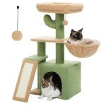Cactus Cat Tree for Indoor Cats, 31.5