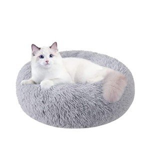 Round Washable Pet Beds for Cats and Dogs