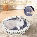 Cozy Round Plush Pet Bed for Small Dogs/Cats
