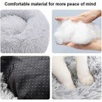 Round Washable Pet Beds for Cats and Dogs