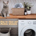 Round Washable Pet Beds for Cats and Dogs