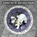 Cozy Round Plush Pet Bed for Small Dogs/Cats
