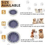 Cozy Round Plush Pet Bed for Small Dogs/Cats