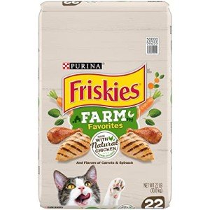 Purina Friskies Dry Cat Food, Chicken Flavor - 22 lb