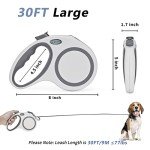 30 FT Retractable Dog Leash for Medium-Large Dogs