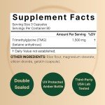 Max Strength TMG Supplements 1,500mg - 240 Capsules