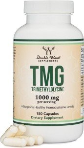 TMG Trimethylglycine Supplement 1000mg - 180 Capsules