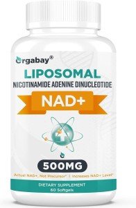 Orgabay Liposomal NAD+ 500mg Supplement for Energy Boost