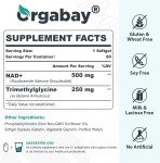 Orgabay Liposomal NAD+ 500mg Supplement for Energy Boost