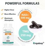 Orgabay Liposomal NAD+ 500mg Supplement for Energy Boost