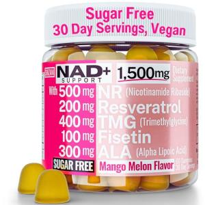 1500mg Sugar Free NAD+ Gummies with TMG & ALA