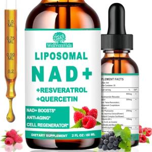 Liposomal NAD Resveratrol Supplement for Energy & Focus