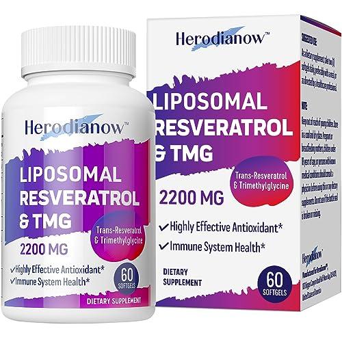 Liposomal Resveratrol with TMG - 2200 MG Antioxidant