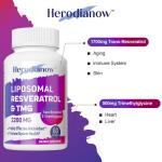 Liposomal Resveratrol with TMG - 2200 MG Antioxidant