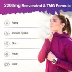 Liposomal Resveratrol with TMG - 2200 MG Antioxidant