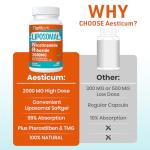 Aesticum 2000 MG Liposomal NMN Supplement - 120 Softgels