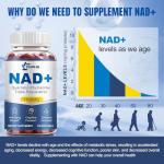 NAD+ Boost Supplement with NMN & Resveratrol, 120 Count