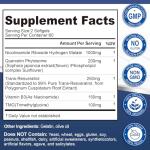 NAD+ Boost Supplement with NMN & Resveratrol, 120 Count
