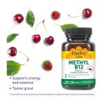 Country Life Methyl B12 Lozenges, Berry Flavor, 3000 mcg