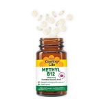 Country Life Vegan Methyl B-12 Lozenges, 3000 mcg