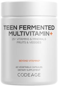 Codeage Teen Multivitamin - Organic Whole Food Formula
