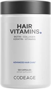 Hair Vitamins with Biotin, Collagen & Probiotics
