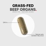 Grass Fed Beef Organ Supplement Capsules - 180 Count
