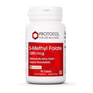 5-Methylfolate 1,000mcg - Brain Support Supplement