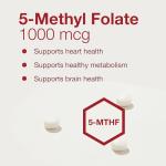 5-Methylfolate 1,000mcg - Brain Support Supplement