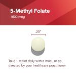 5-Methylfolate 1,000mcg - Brain Support Supplement