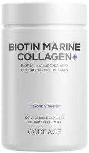 Biotin Marine Collagen Peptides with Vitamins - 120 Caps