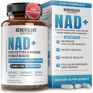 Benevolent NAD+ Supplement 1050mg for Health & Energy