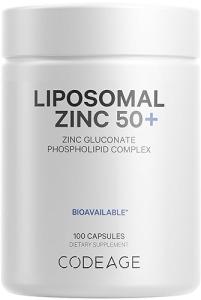 Codeage Liposomal Zinc - 50 mg - 100 Capsules