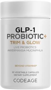Codeage GLP-1 Probiotic+ - 30 Capsules of Live Probiotics