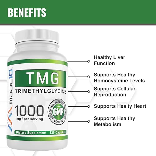 1000mg TMG Capsules | Methylation, Homocysteine, Liver Support