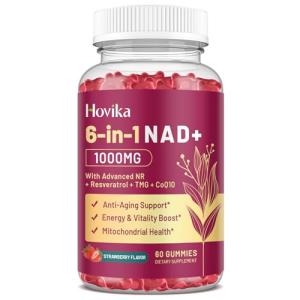 NAD Gummies with Resveratrol, CoQ10, Sugar Free