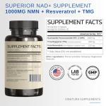 TMG NMN Complex with Resveratrol - 60 Capsules