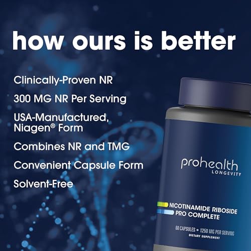 TMG ProHealth NAD Supplement with NR, TMG, Resveratrol
