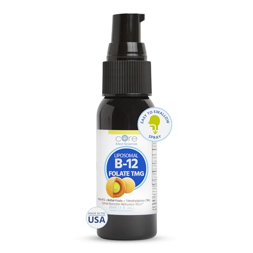 Liposomal B12 Folate TMG Spray for Mood & Heart