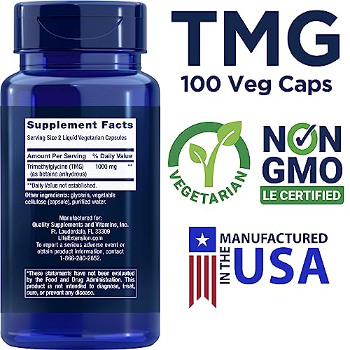 Life Extension TMG 500mg - Pack of 2