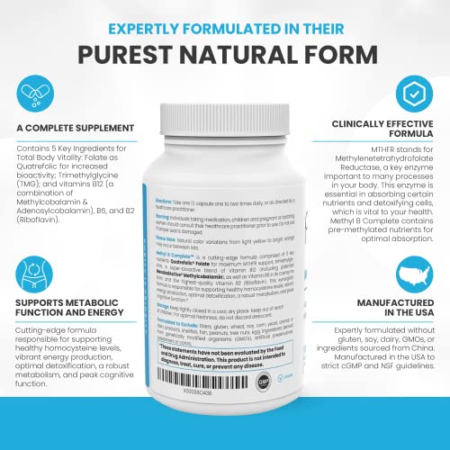 Methyl B Complete: B Vitamins & TMG Supplement