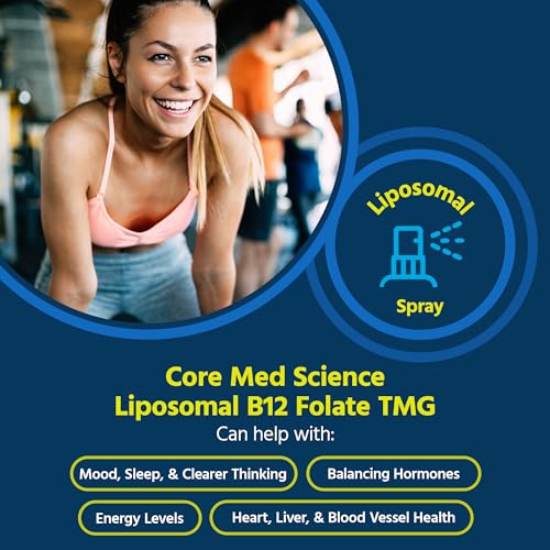 Liposomal B12 Folate TMG Spray for Mood & Heart